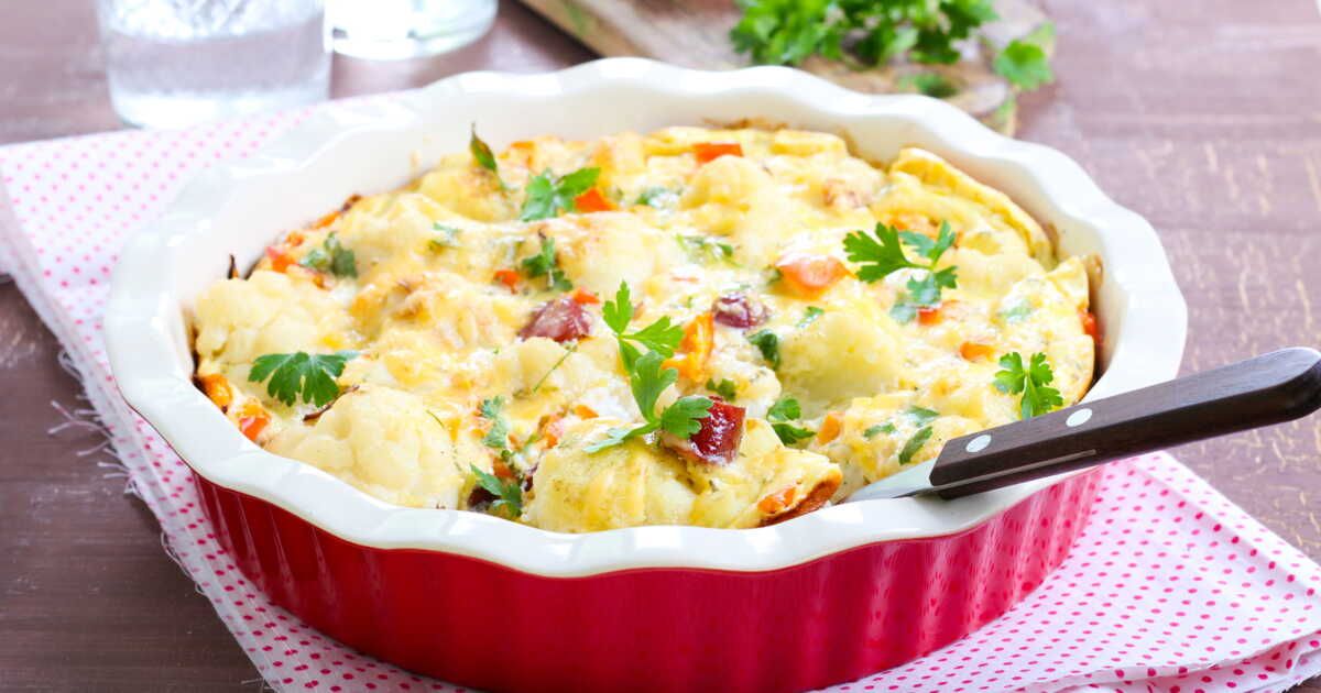 Un gratin de chou-fleur au chorizo qui fera saliver toute la famille