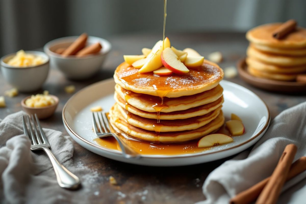 Les pancakes aux pommes râpées : une gourmandise incontournable pour vos petits-déjeuners