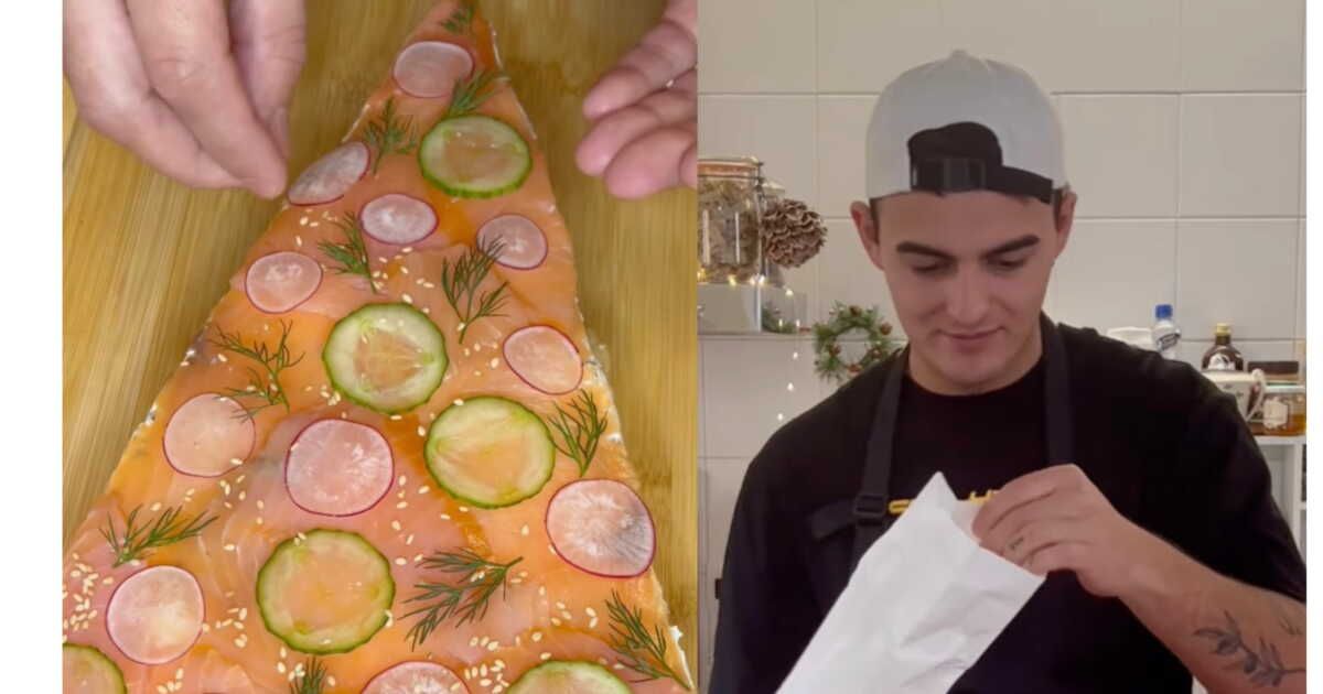 La magie de la focaccia sapin au saumon pour vos fêtes