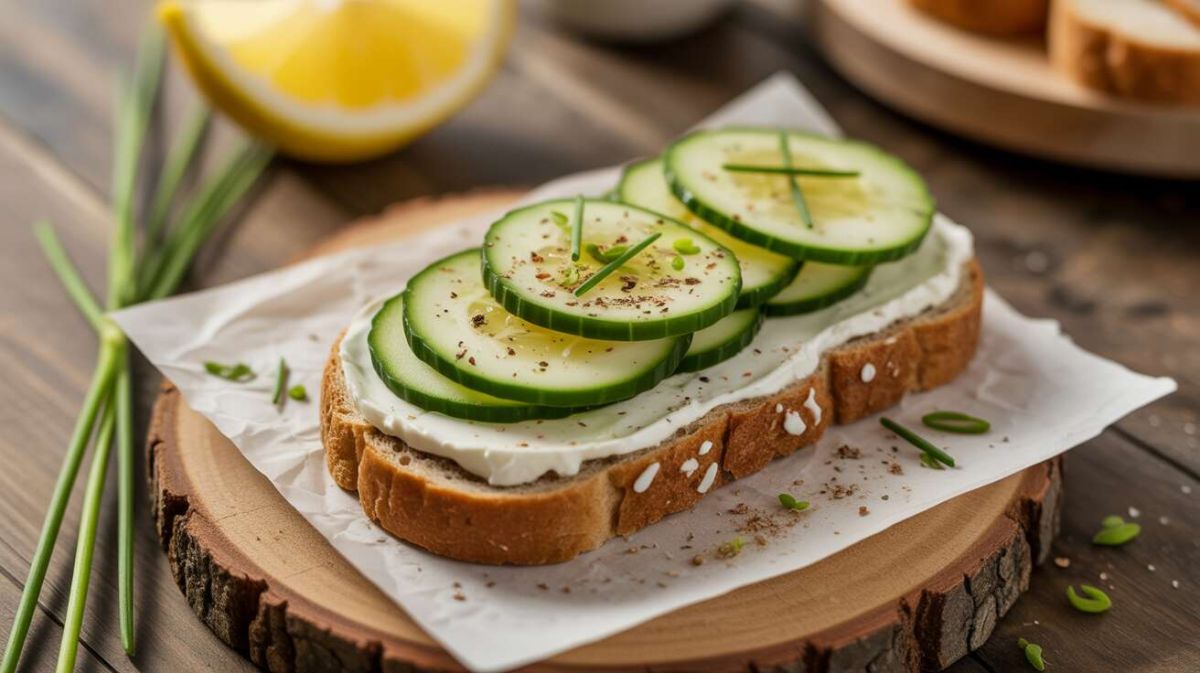 Tartines de concombre au fromage frais : une recette simple et délicieuse