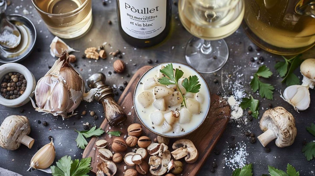 Recette de poulet aux morilles et vin blanc : un plat raffiné