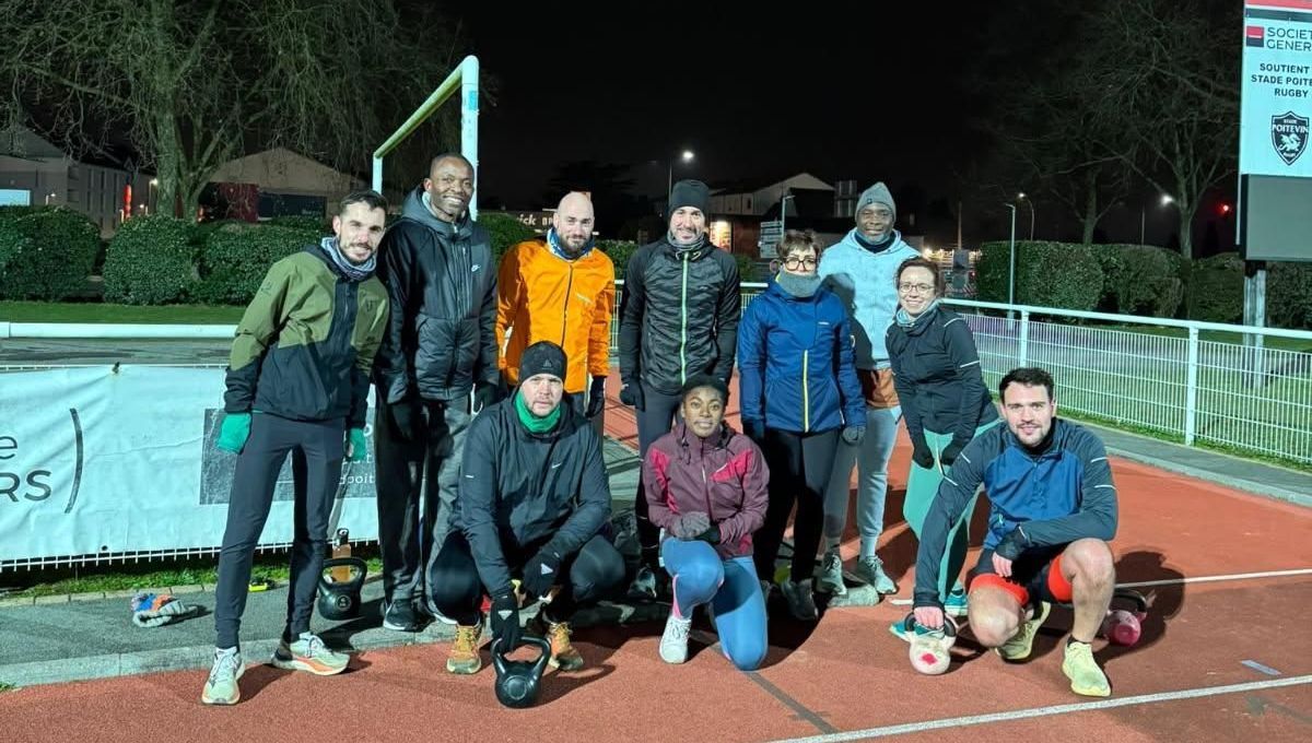 La passion du running ne s’arrête pas aux températures glaciales à Poitiers