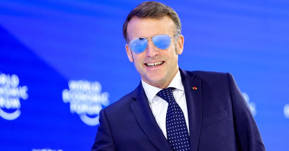 L'effet mode d'Emmanuel Macron : des lunettes qui font grimper la Bourse à Davos