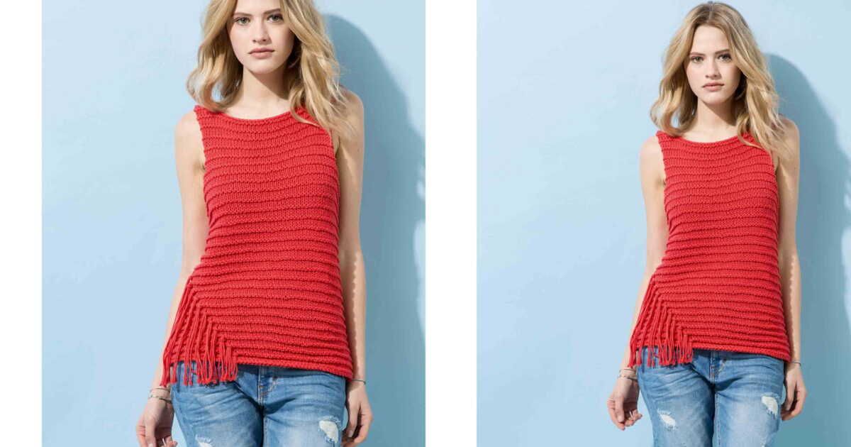 débardeur à franges : modernité et détails inattendus