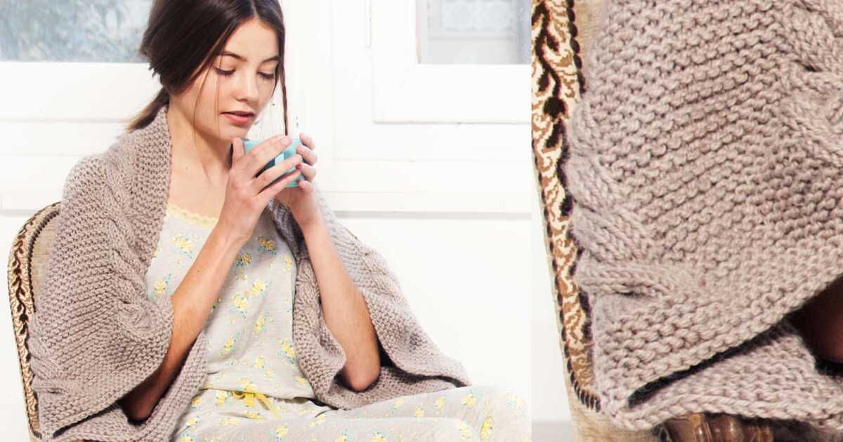 le châle en torsades : l'accessoire tendance de cet automne