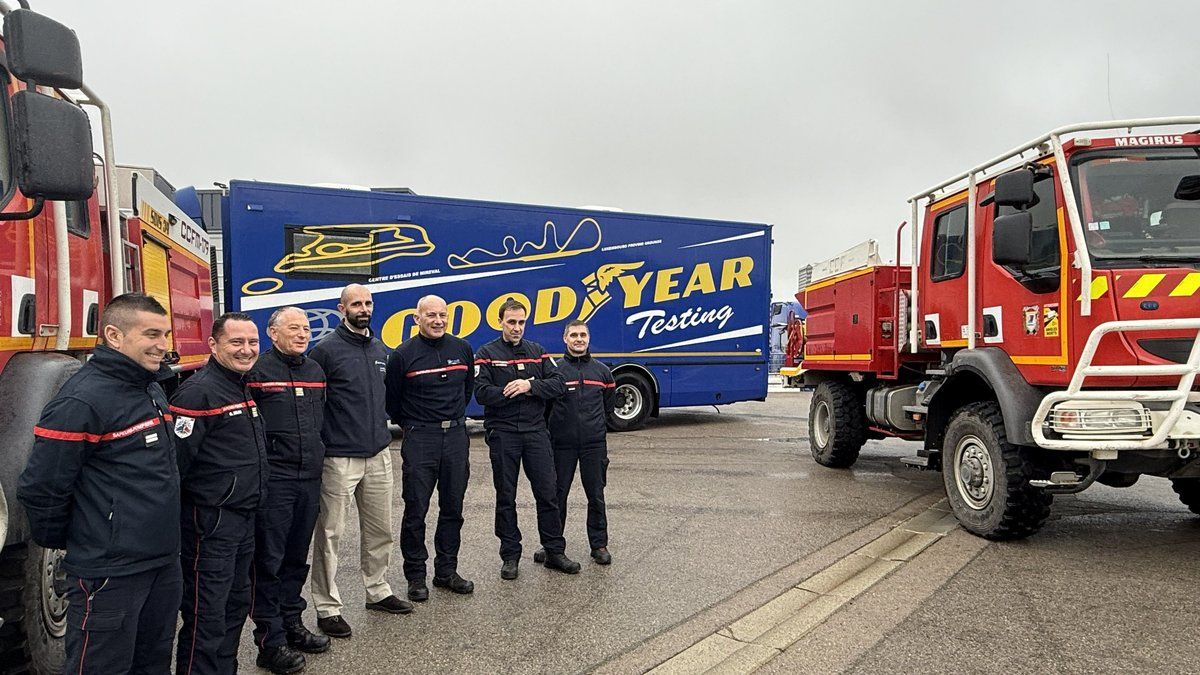 Sapeurs-pompiers et Goodyear : un partenariat pour la sécurité au centre de Mireval