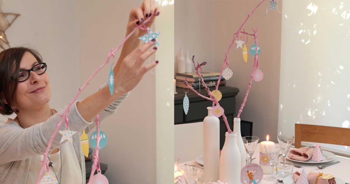 Un centre de table 100 % récup