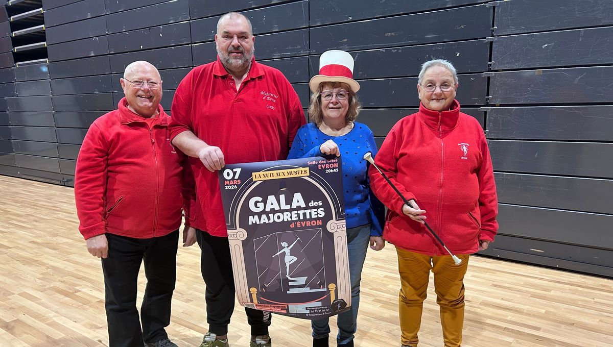 Les majorettes d'Evron se préparent pour un gala spectaculaire