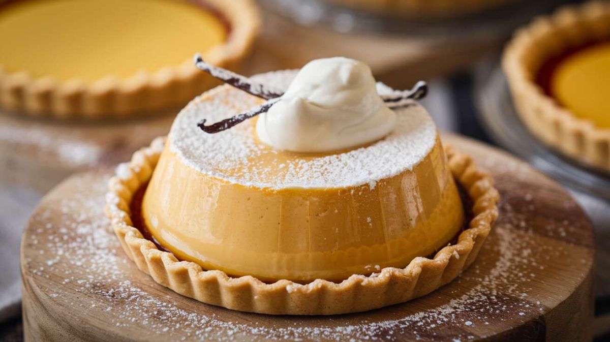 Un flan pâtissier savoureux à la manière de Cyril Lignac