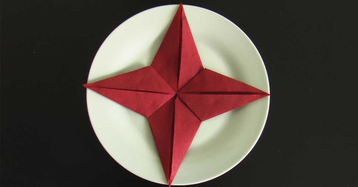 L'art du pliage de serviette : créez une étoile éblouissante