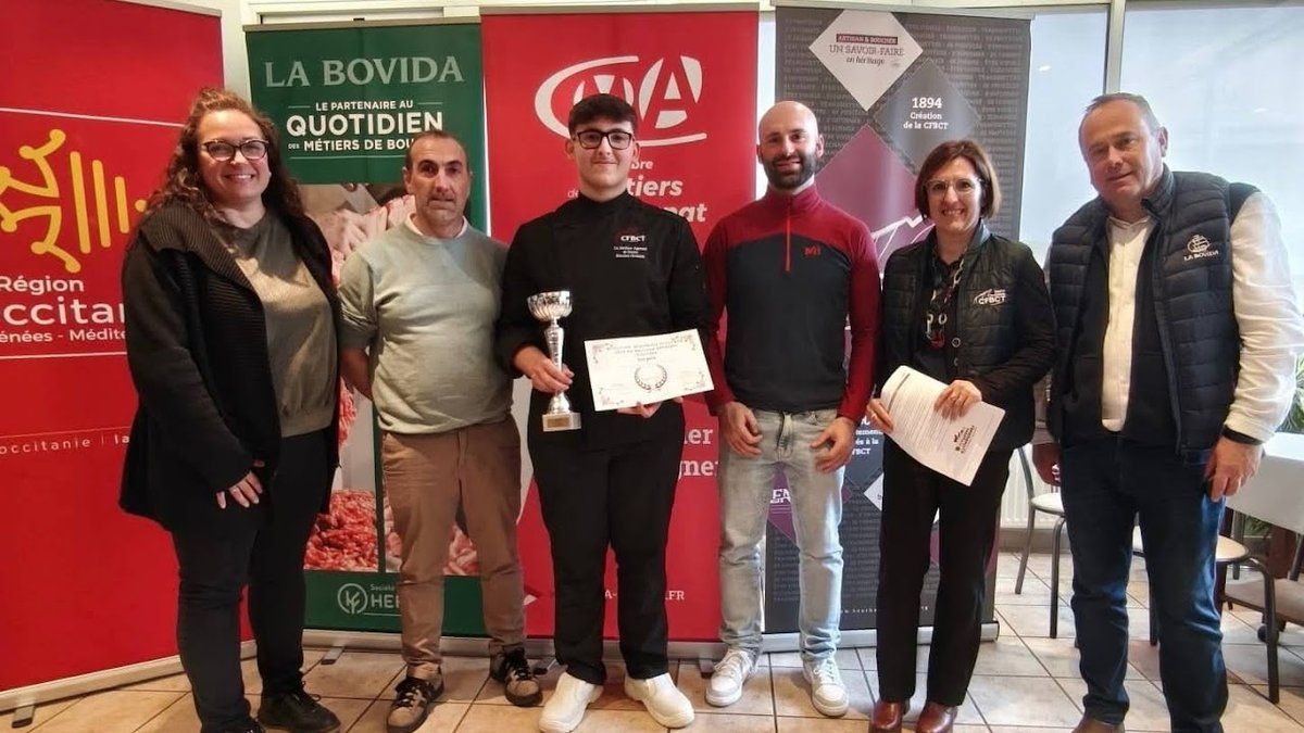 Joan Gonzalez sacré meilleur apprenti boucher d'Occitanie