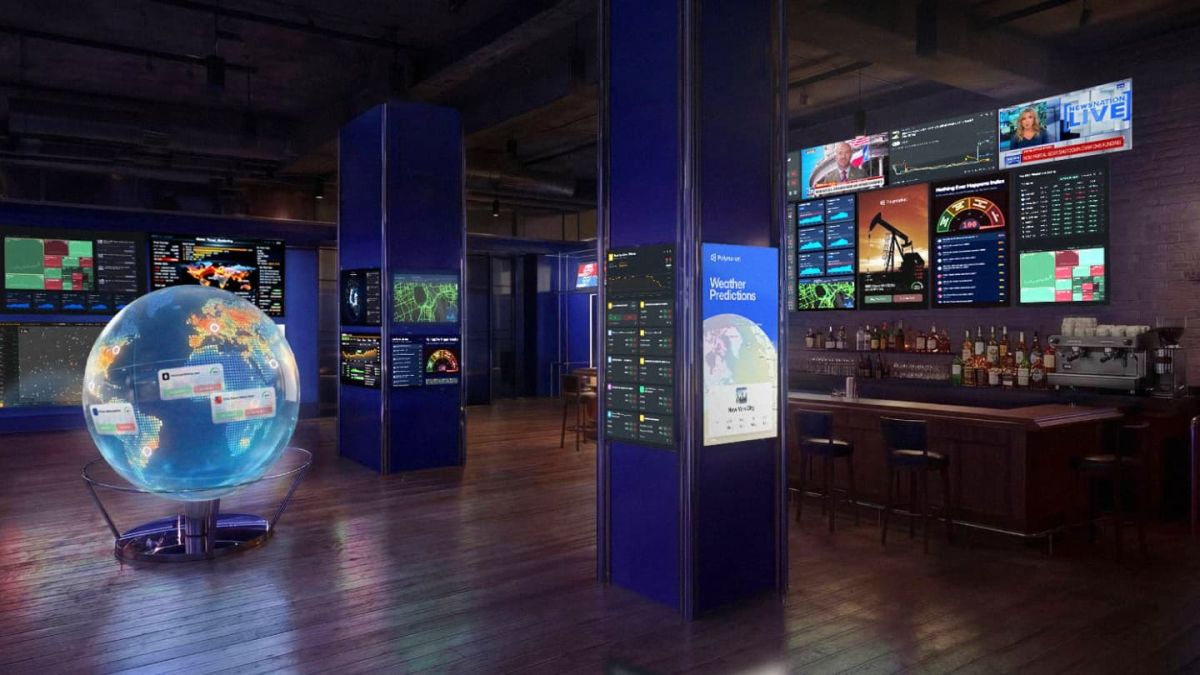 Polymarket dévoile The Situation Room, le bar où parier devient un spectacle