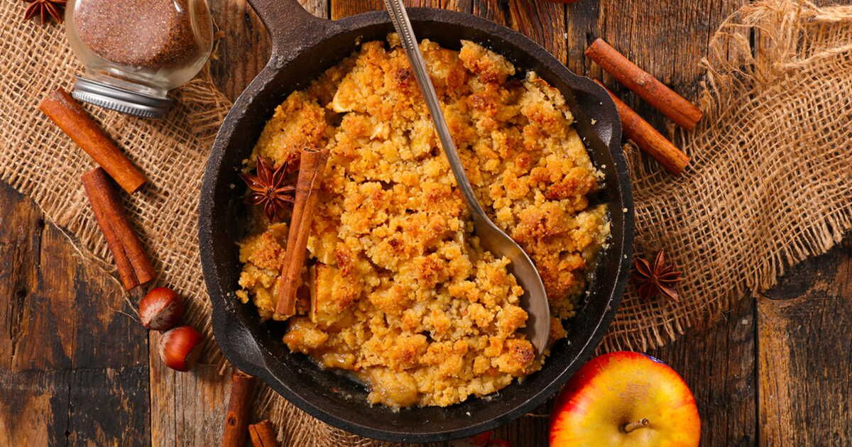 Crumble aux pommes : une douceur réconfortante à réaliser sans effort