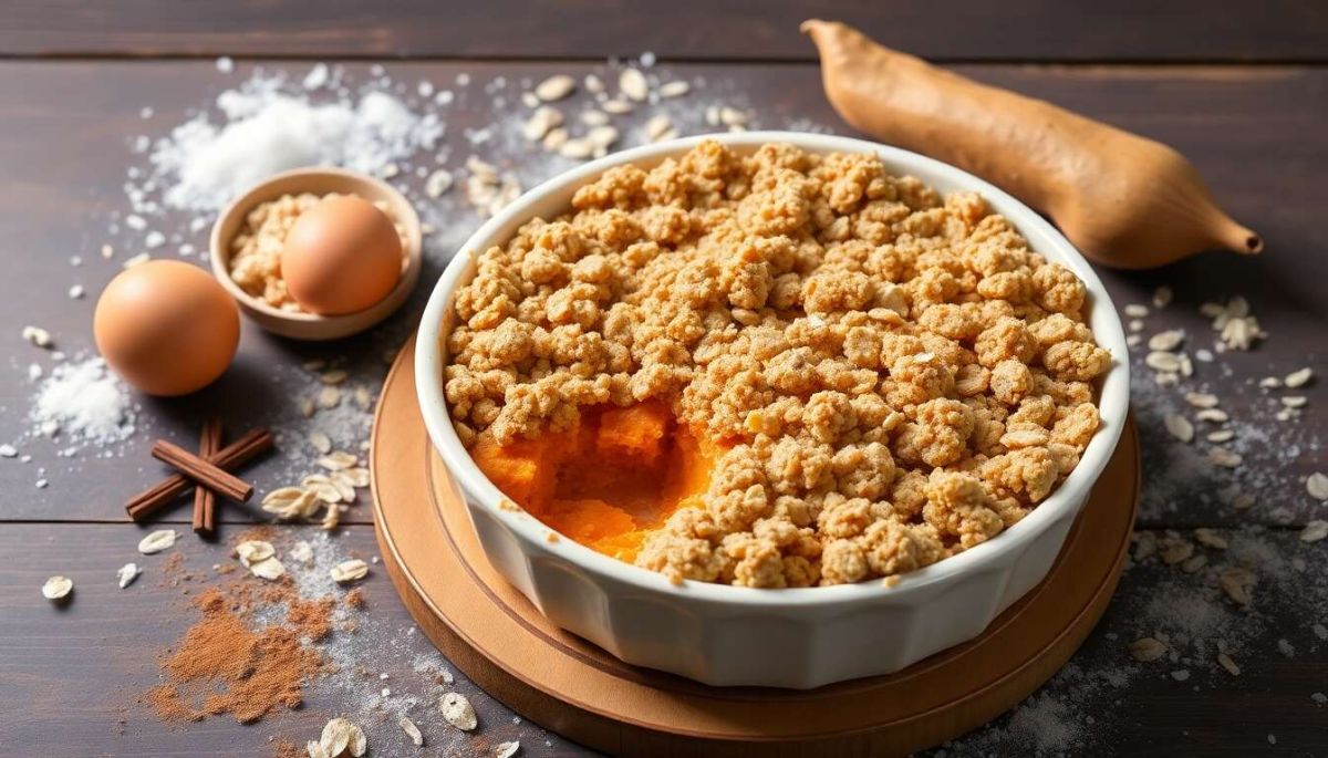 Crumble de patate douce : un dessert réconfortant à savourer