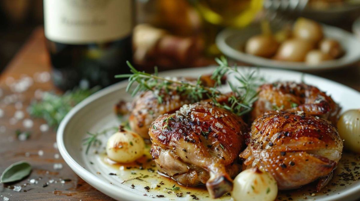 Cailles rôties aux échalotes : une recette élégante à découvrir