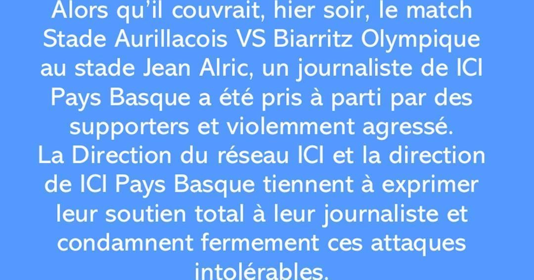 Un journaliste agressé lors d'un match de rugby : appel à la vigilance dans les stades