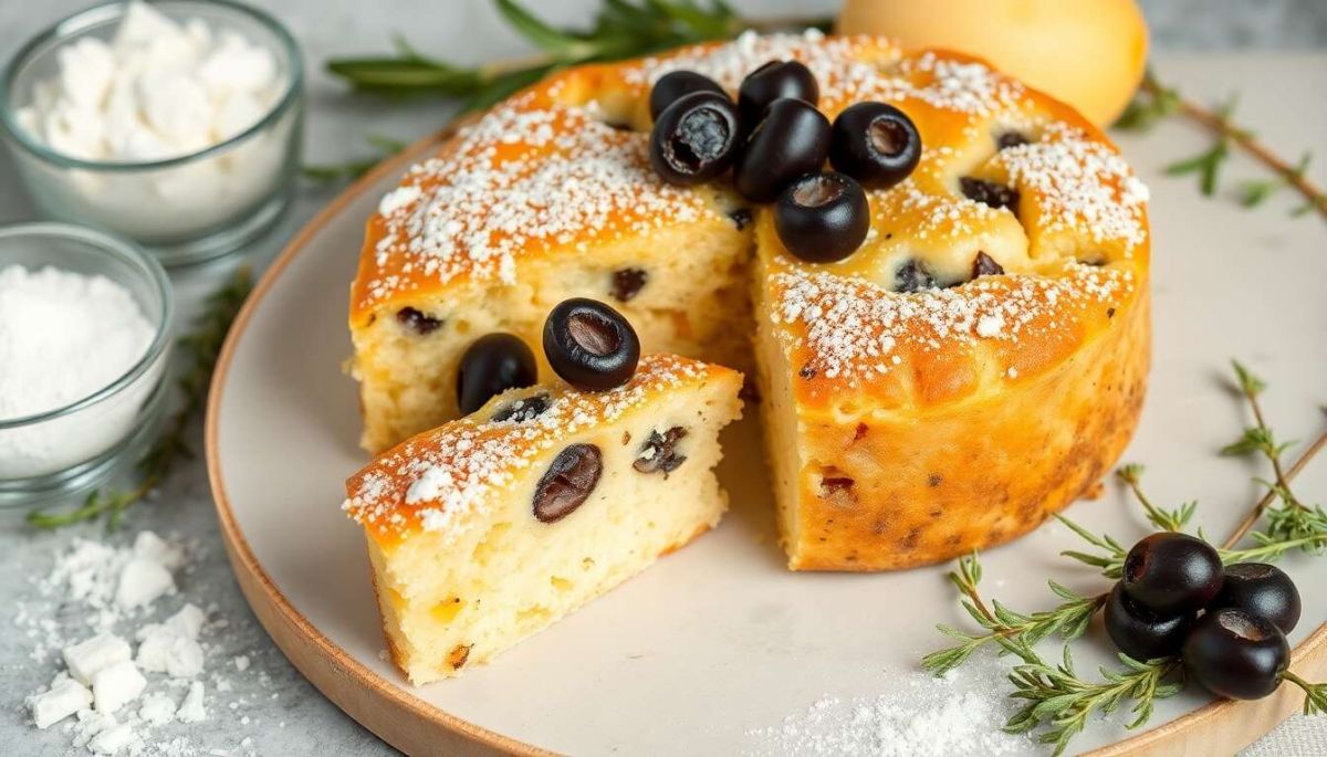 Découvrez la recette incontournable du cake au chèvre et olives