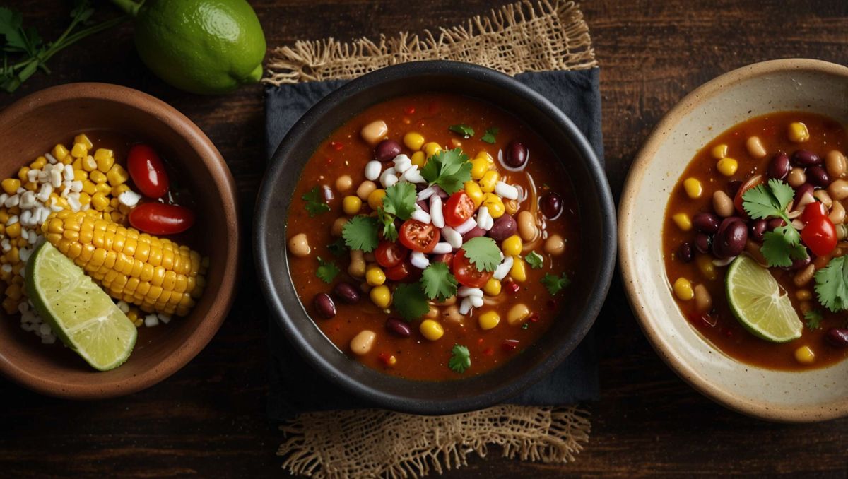 Recette de soupe mexicaine aux haricots rouges et maïs