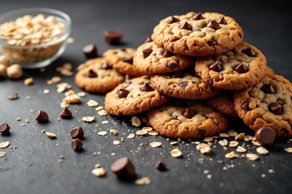 Découvrez la recette incontournable des cookies moelleux aux flocons d’avoine et chocolat