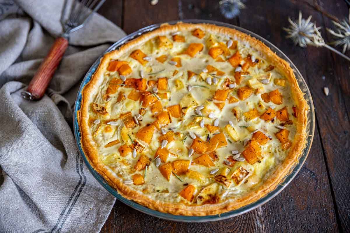 Une quiche automnale réconfortante au butternut et panais