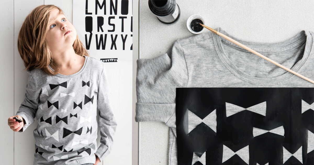 Tee-shirt au pochoir pour enfants : une création unique