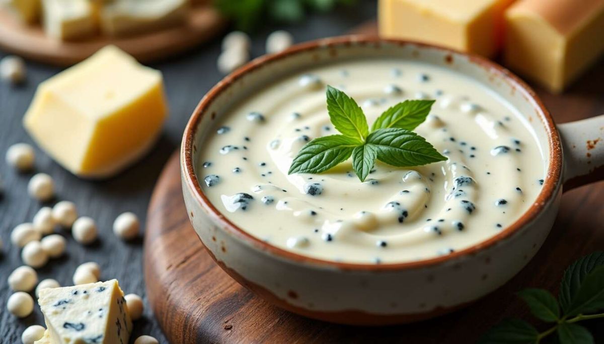 Une sauce au bleu irrésistible : simple et délicieuse