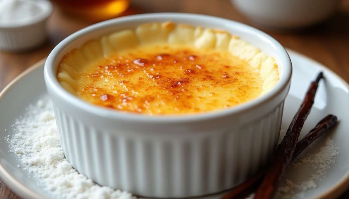 Crème brûlée au micro-ondes