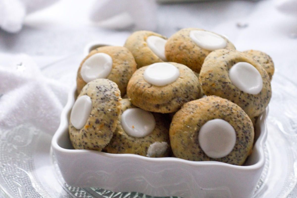 Bredele au pavot glacés à la mandarine