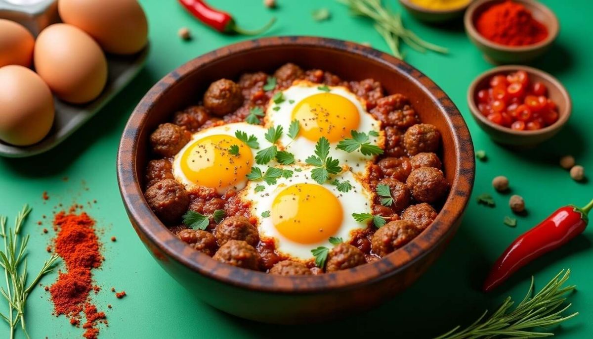 Chakchouka aux merguez : une recette pleine de saveurs