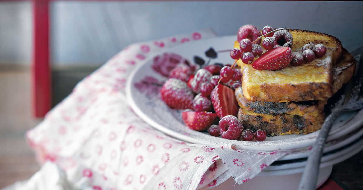 Pain perdu aux fruits rouges