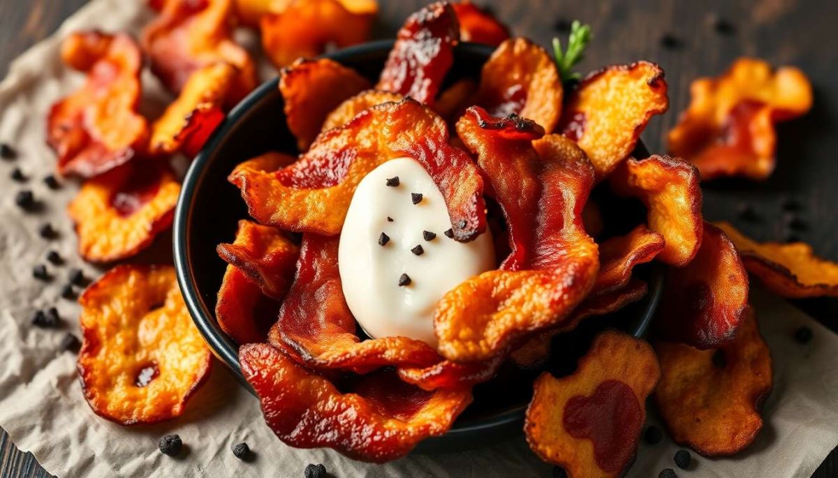 Des chips de lard croustillantes pour des apéritifs réussis