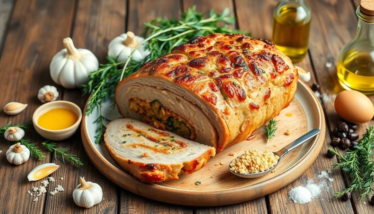 un rôti de porc farci qui émerveille à chaque bouchée