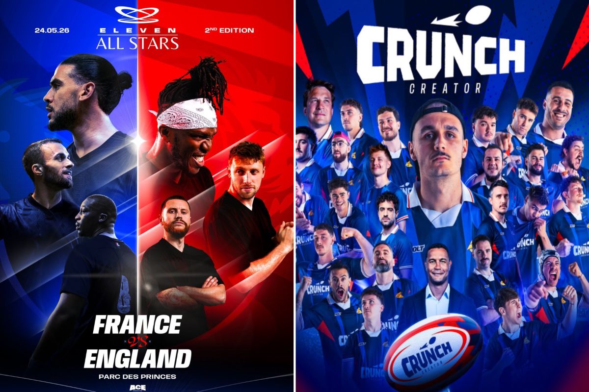 Les créateurs de contenu s'affrontent au rugby et au foot ce week-end