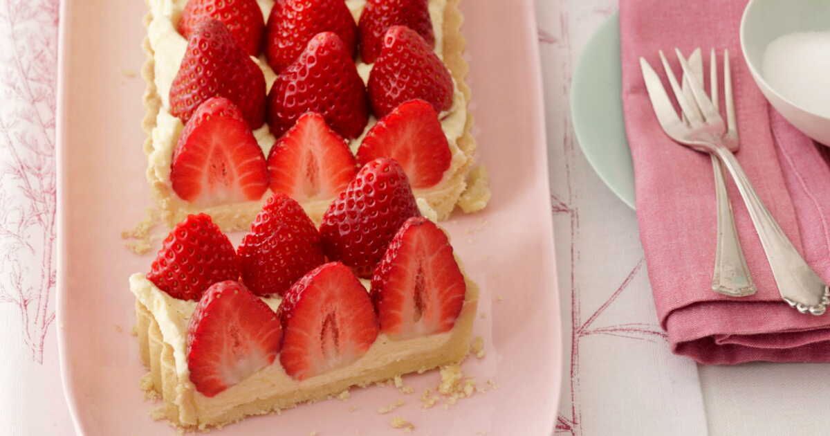 La tarte aux fraises et sa crème mousseline