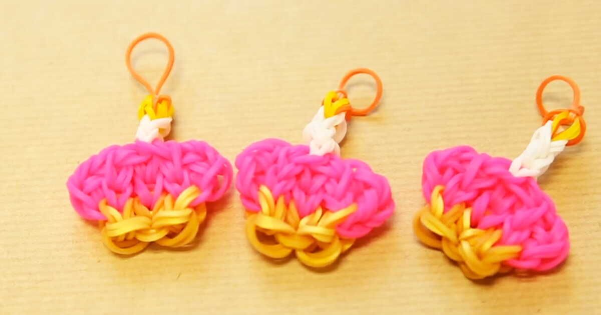 Rainbow Loom : créez un charm cupcake enchanteur
