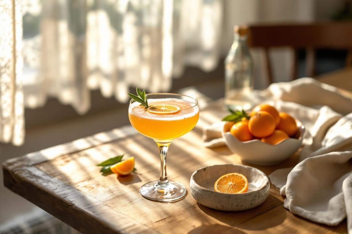 Dégustez un cocktail surprenant : gin clémentine-sauge à pétiller
