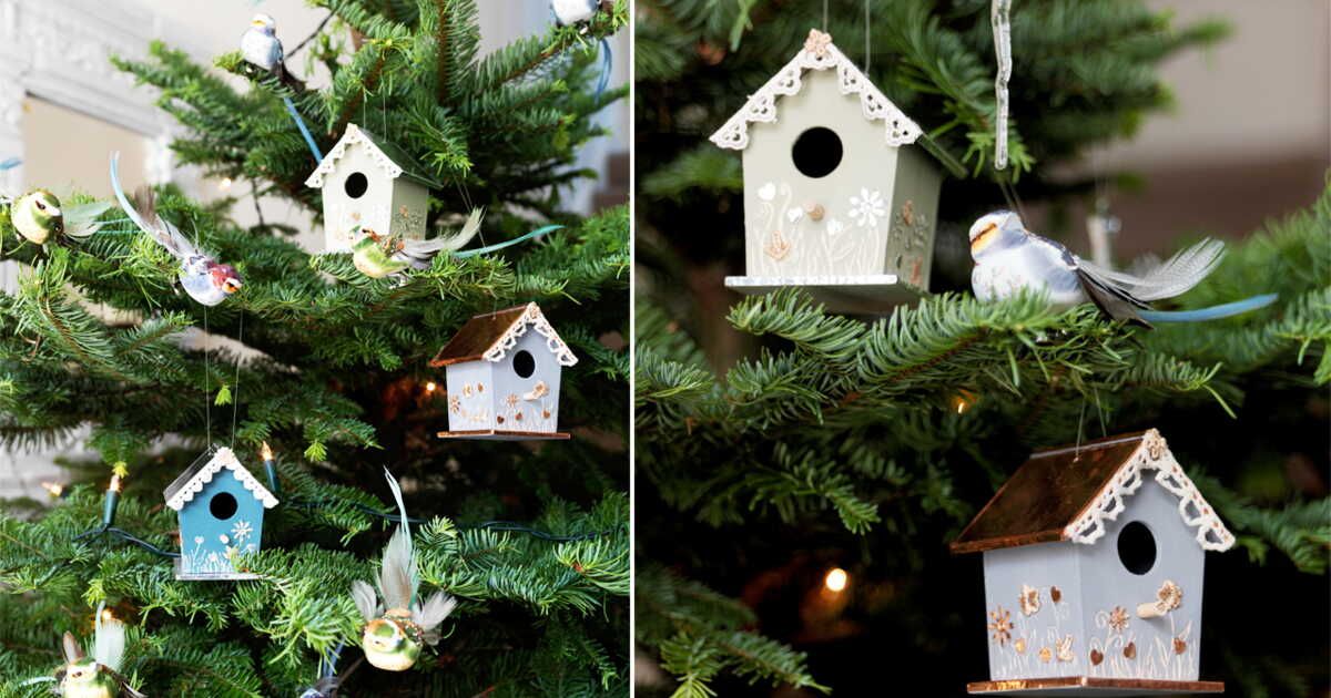 Déco de Noël : des nichoirs en bois