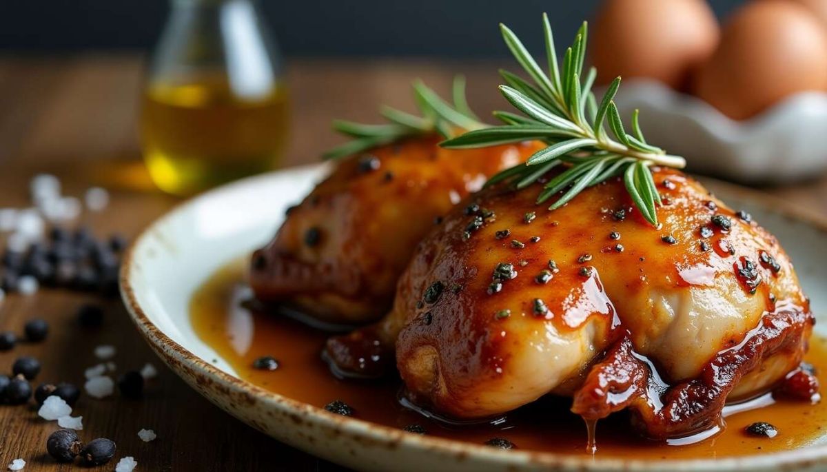 Un festin de saveurs : la canette au miel et romarin à votre table