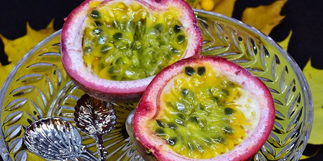 Grenadille (Passiflora edulis), le fruit de la passion