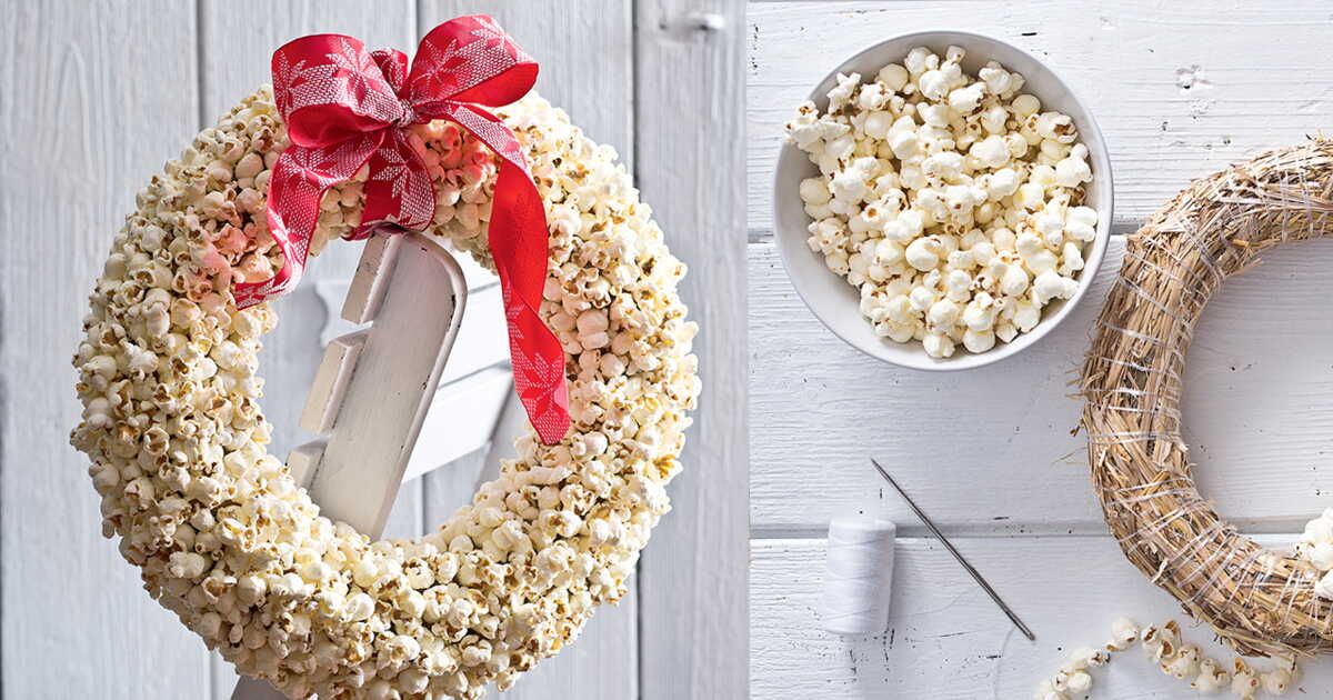 l'art de la couronne de pop-corn