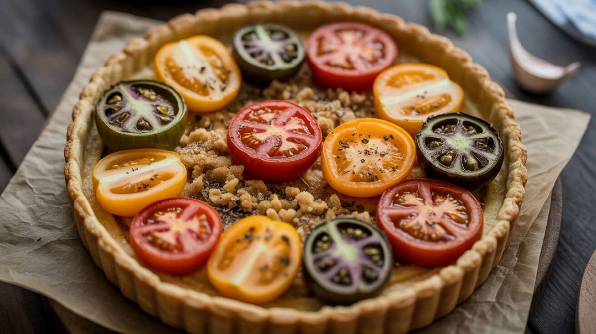 Une recette incontournable de tarte à la tomate par Laurent Mariotte