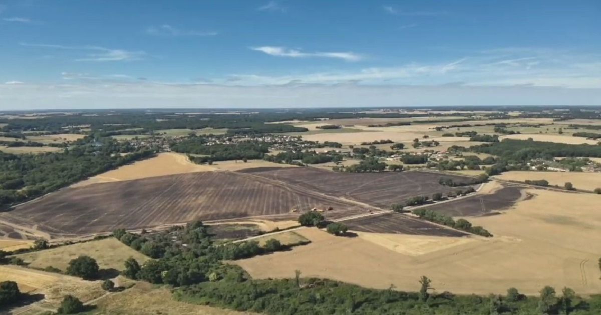 Un incendie ravage 28 hectares de champs à Jouhet