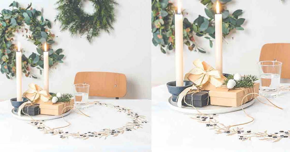 Élégance et technique : la broderie au point de croix sur nappe