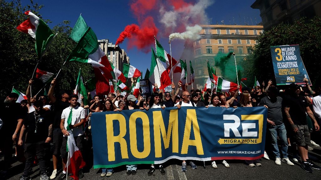 Des milliers à Rome pour la remigration : tensions et mobilisation grandissante