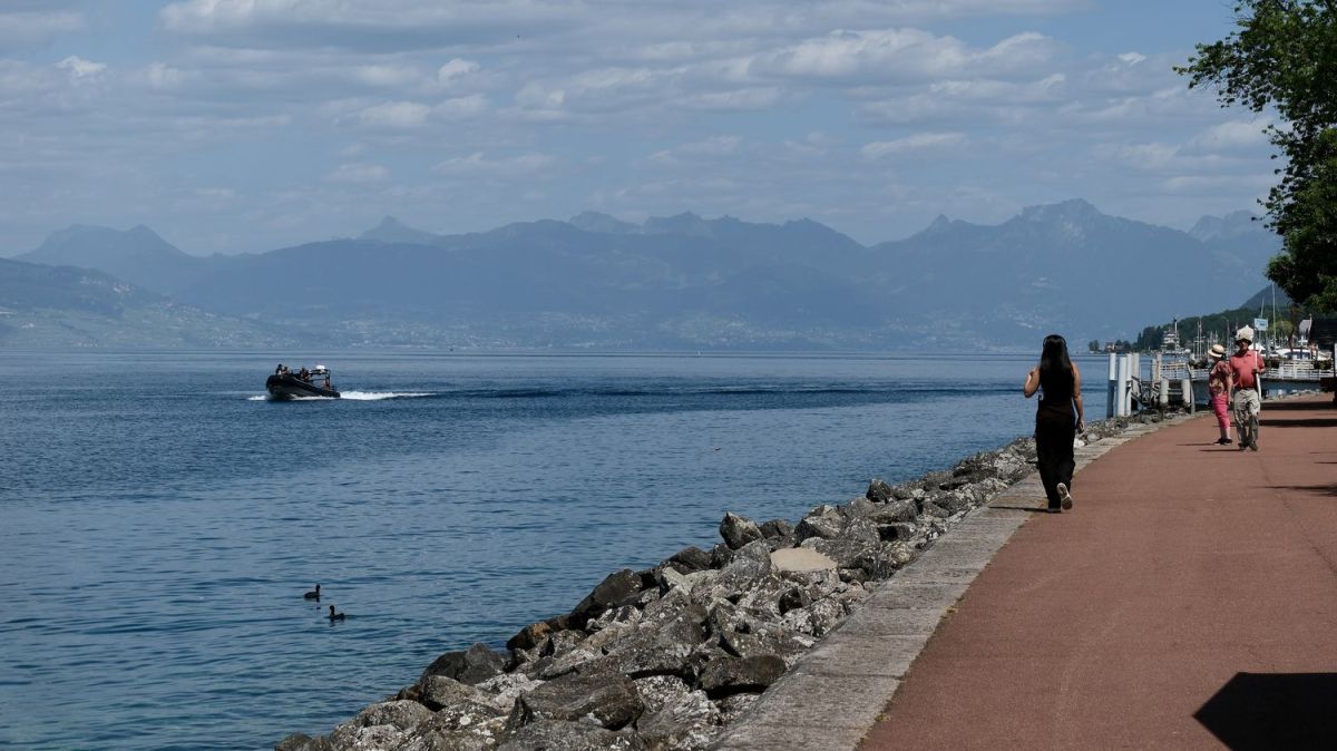 Evian à l'heure du G7 : entre sécurité et silence