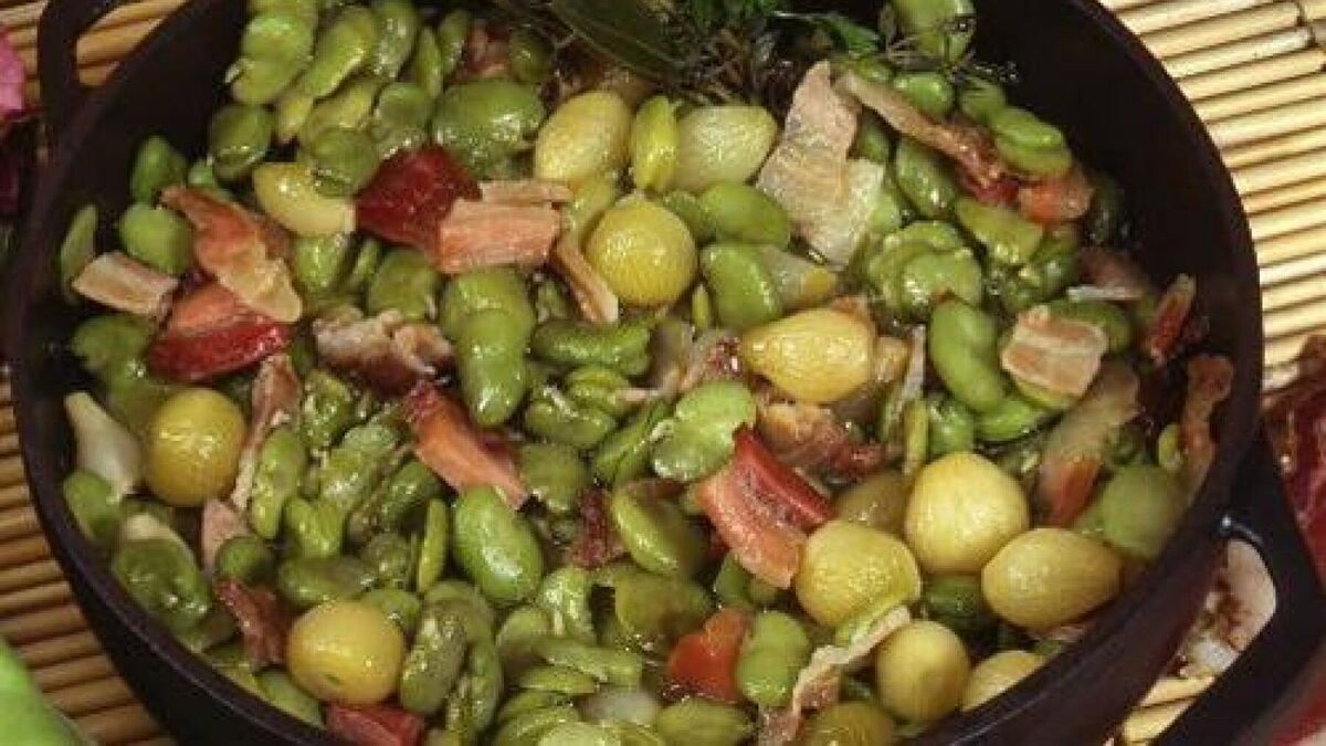 Découvrez la recette savoureuse des fèves aux lardons