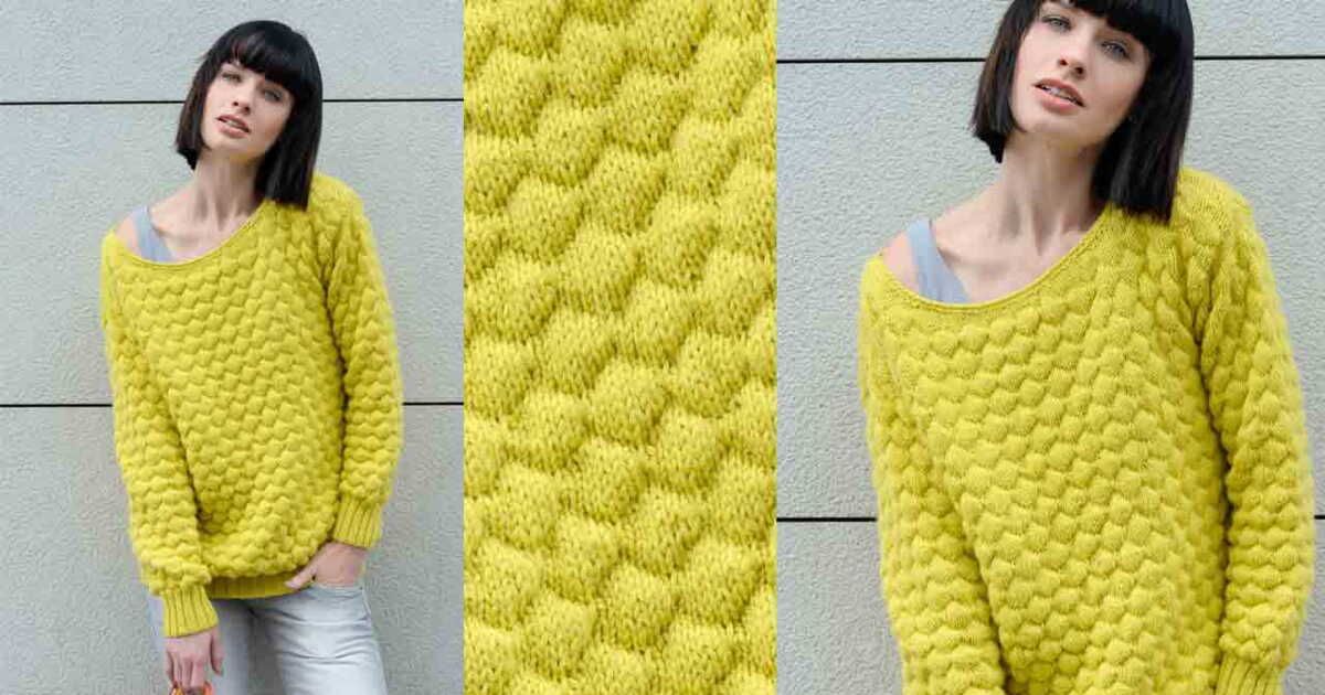 Élégance et confort : le pull fantasie gaufré en vedette