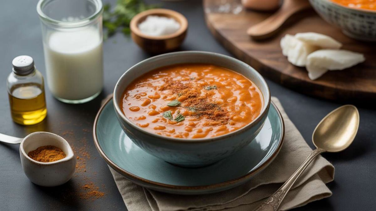 Un voyage gustatif avec la soupe de lentilles corail au lait de coco