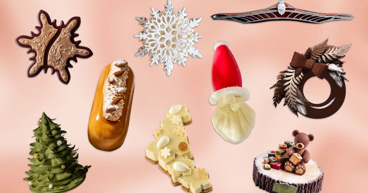 Les bûches de Noël 2024 : un festin de créativité par les grands chefs pâtissiers