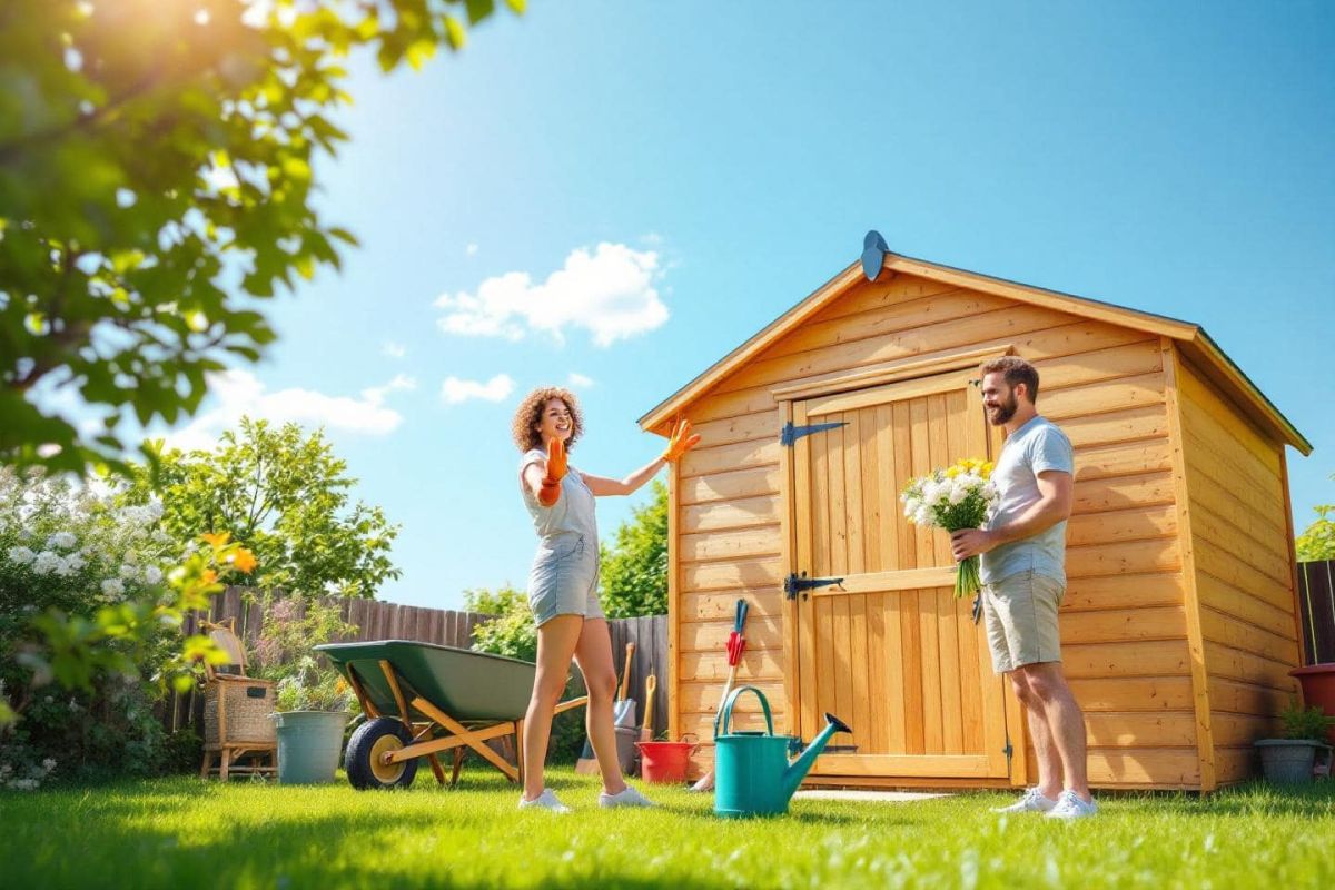 Le paradis du jardin vous attend : découvrez l'abri en bois à prix réduit